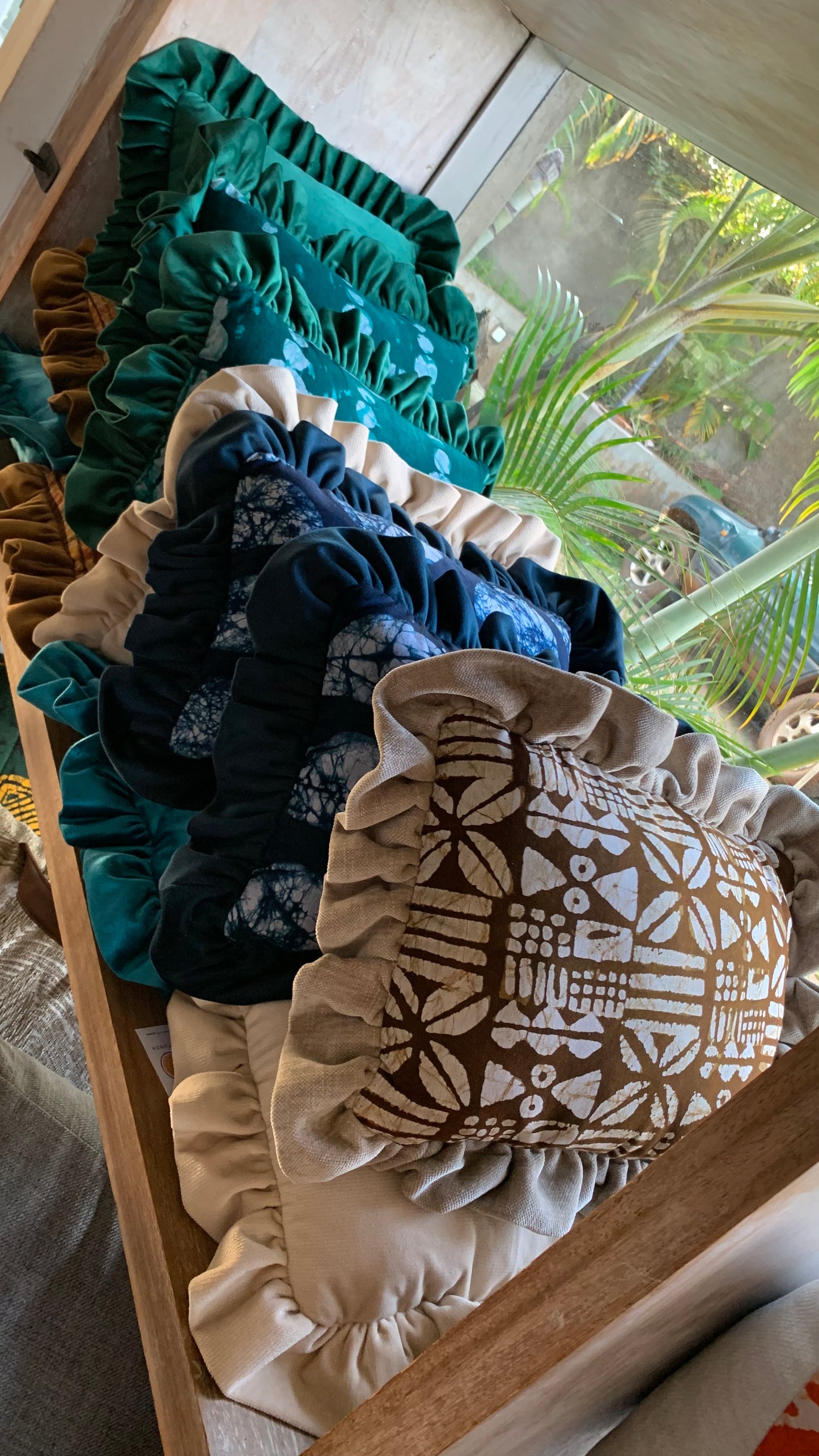 Ruffle pillow