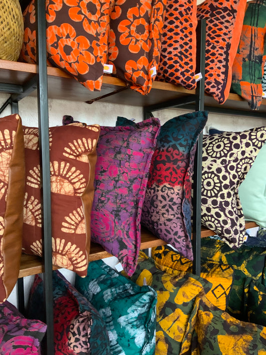 16" Square Pillow - Batik